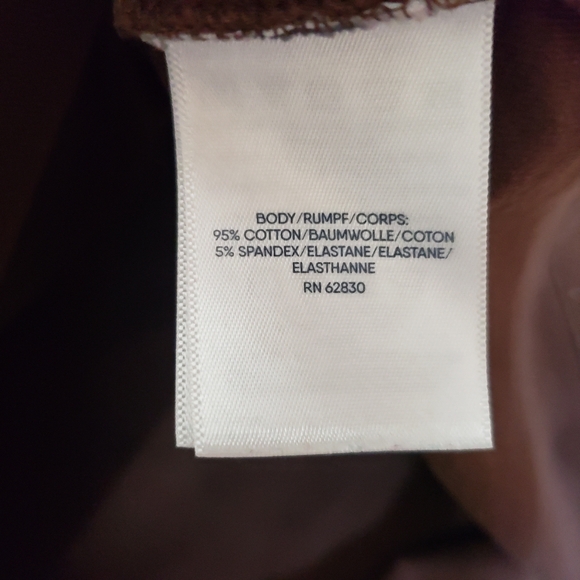 Lands End Brown Long Sleeve Top and Anima Cheetah Pants Set Size 3x - Picture 4 of 6